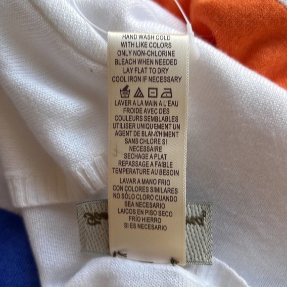 Tommy Bahama Beach Sweater White Orange Blue Size Medium New with Tags - Picture 5 of 5